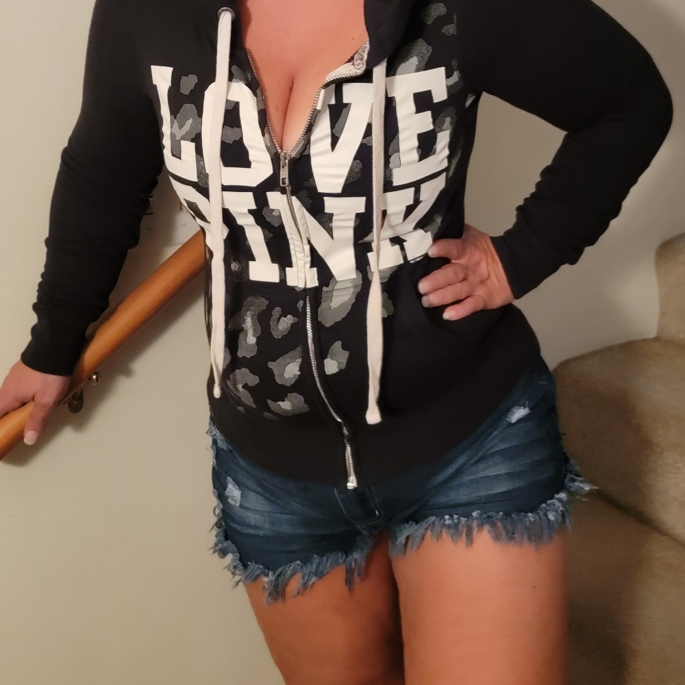 Victoria’s Secret Pink Leopard Hoodie XS